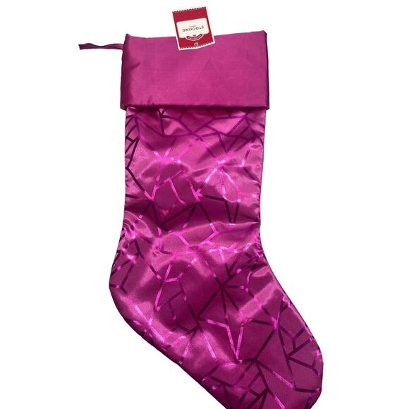 Holiday Time Christmas Foiled Design Embellished Stockings Set Of 3 Multicolor - Picture 5 of 12